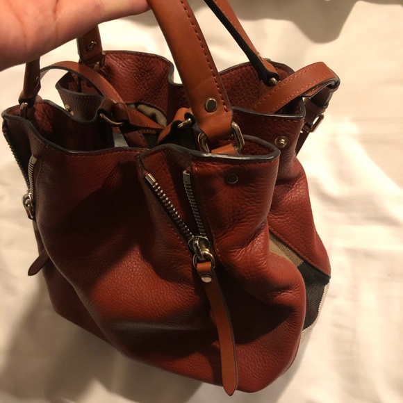 Burberry Rustic Orange Slouchy Purse - Picture 6 of 8